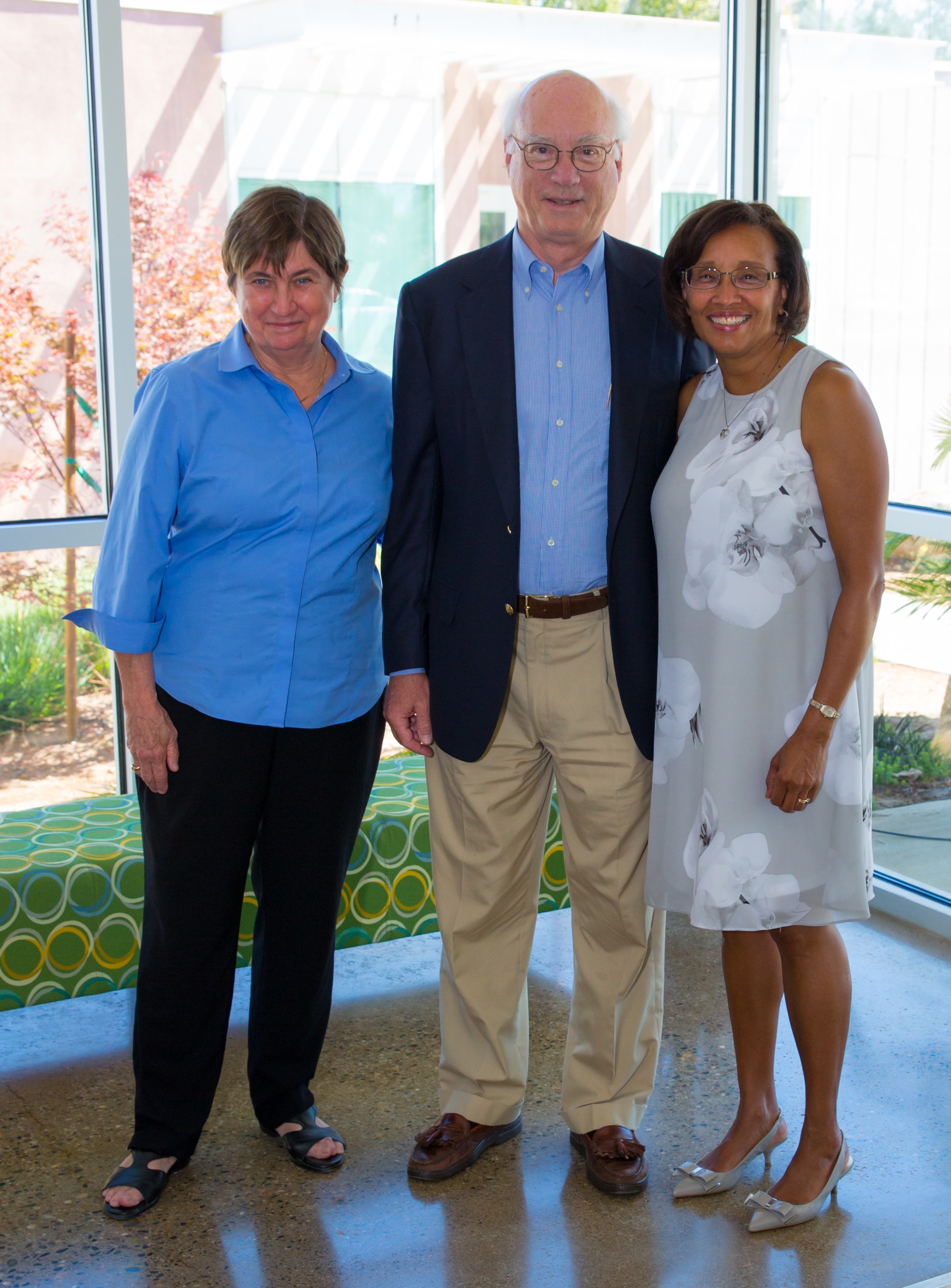 Deborah Golino, John Dyson and Helene Dillard gather at Foundation Plant Services.
