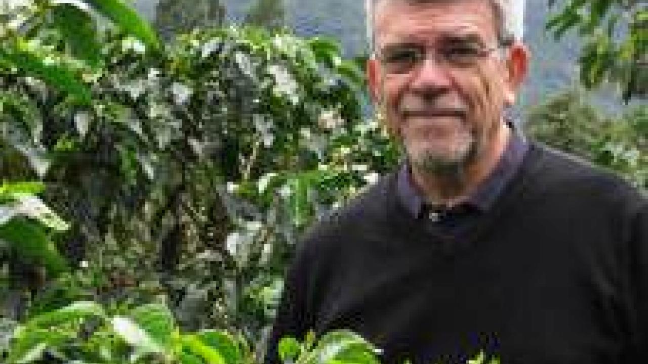 Professor Juan Medrano, UC Davis Department of Animal Science, will study coffee genetics.